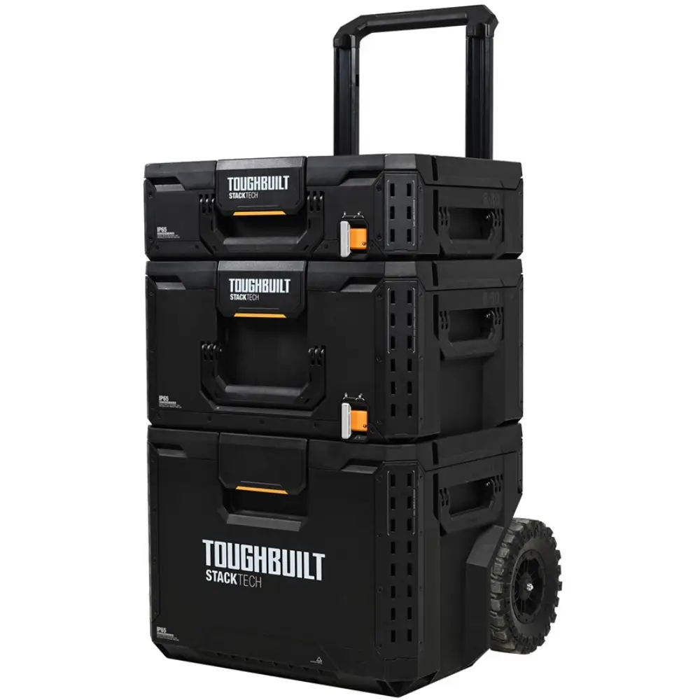Conjunto 3 Caixas de Ferramentas Toughbuilt STACKTECH - Conjunto 3 Caixas de Ferramentas Toughbuilt STACKTECH